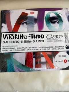 Vitorino: Tudo, o Alentejo, Lisboa, O Amor CD Triplo novo e selado