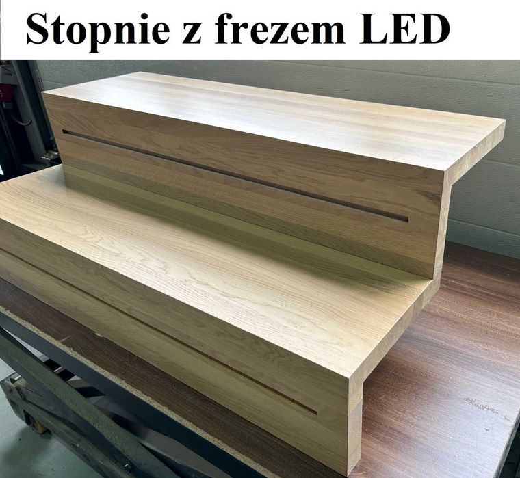 Stopnie dębowe i jesionowe – dywanowe, na wymiar, kolor, Polska