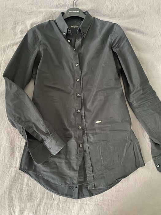Dsquared2 koszula męska czarna IT48 slim