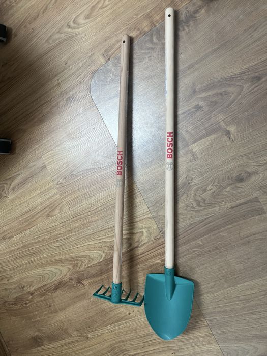 Grabie i łopata dla dzieci Bosch narzędzia ogrodowe