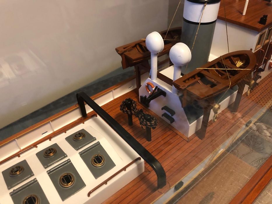 Unikatowy model holownika pełnomorskiego M/S „Ulises”, w gablocie