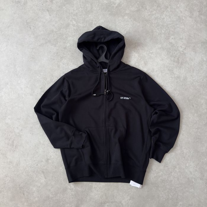 Зіпка худі кофта Off White Zip-Hoodie Wave Outline