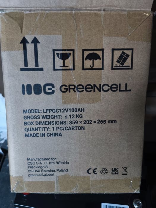 Greencell lifepo4 12v 100 ah