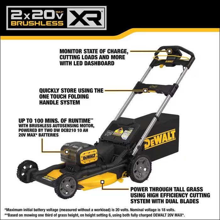Акумуляторна газонокосарка DeWalt DCMWP234U2