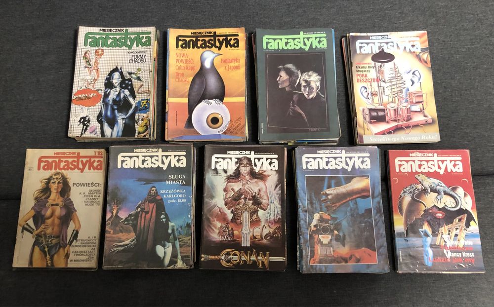 Miesięcznik Fantastyka - KOMPLET numerów - 1982 - 1990