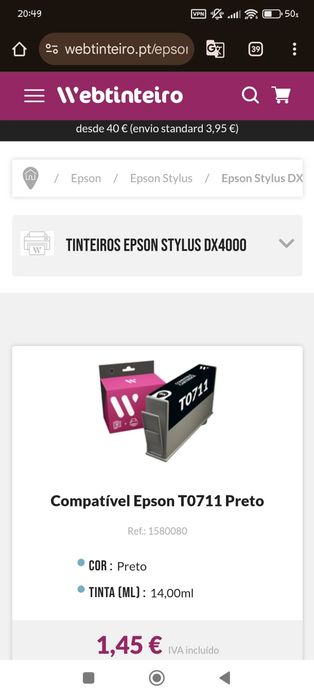 Impressora Multifunções Epson Stylus DX4000