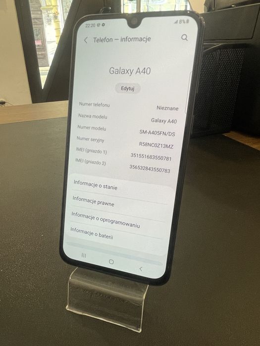 Samsung A40  4/64 GB Android 11