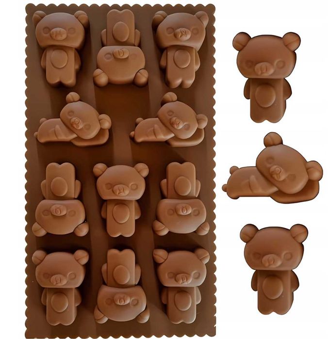 Forma foremka silikonowa czekolady pralinki miś
