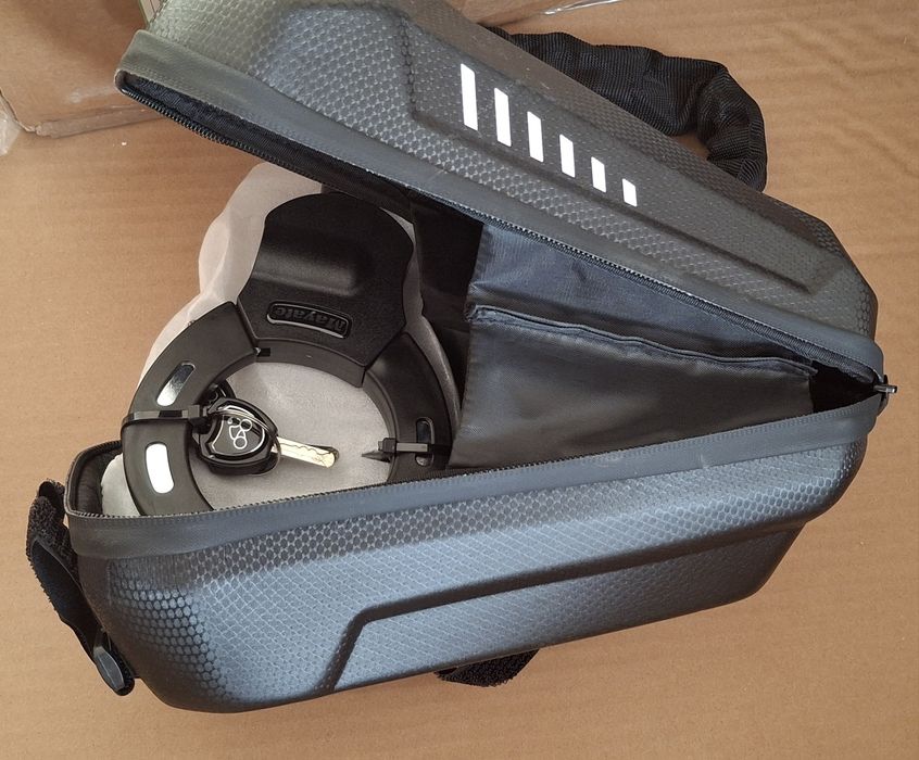 Blokada z torbą do roweru lub hulajnogi