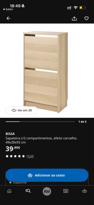 Sapateira Malm IKEA