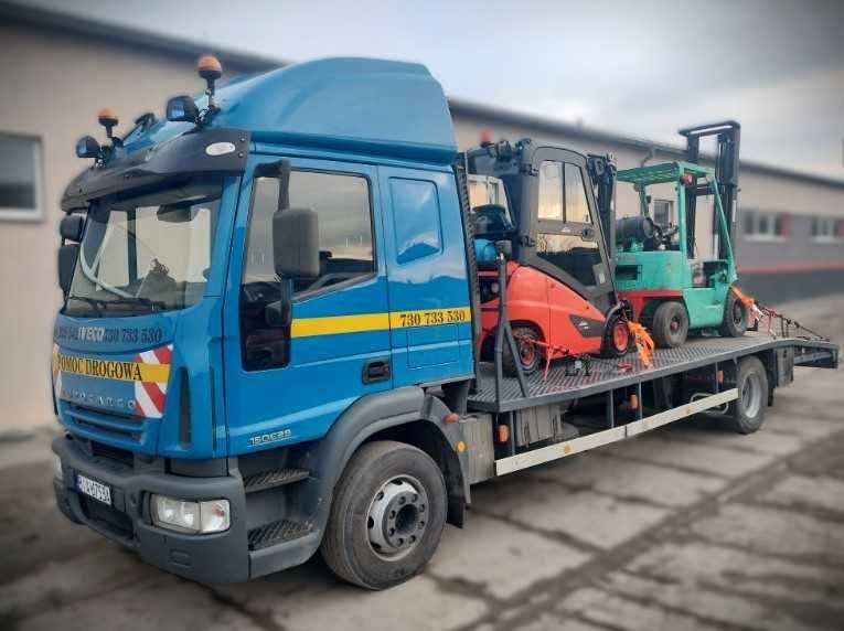 Transport maszyn wózków ładowarek podnośników laweta pomoc drogowa