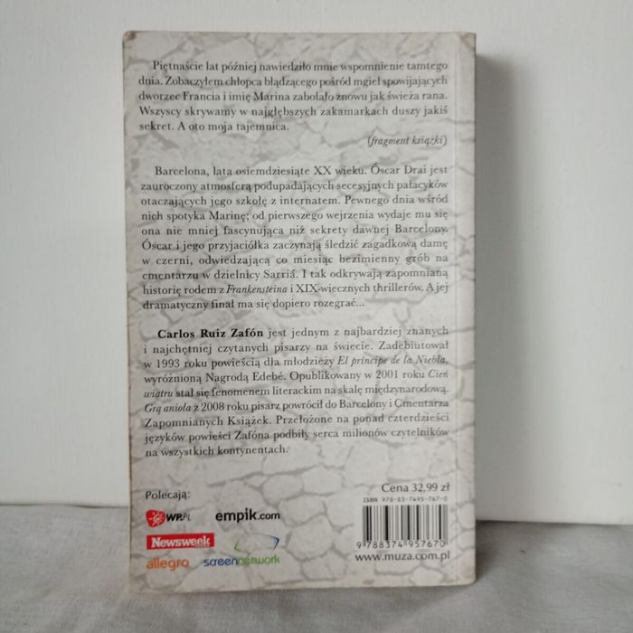 Marina. Carlos Ruiz Zafon