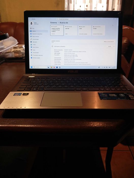 Portátil ASUS K55VM
