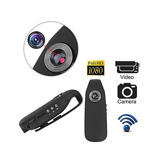 Mini Mała Kamera FULL HD Wifi z Wykrywaniem Ruchu i Klipsem