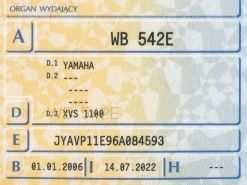 Motocykl Yamaha XVS 1100