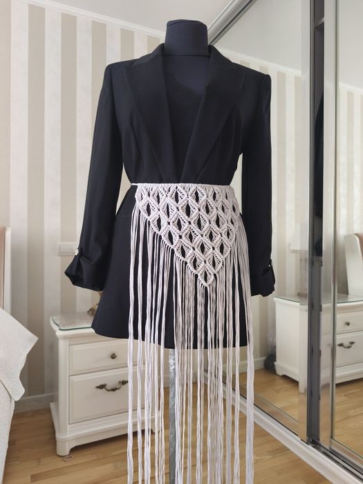 Пояс макраме припинда