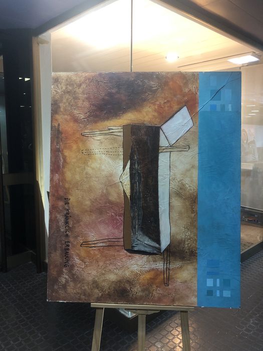 Tecnica mista sobre madeira