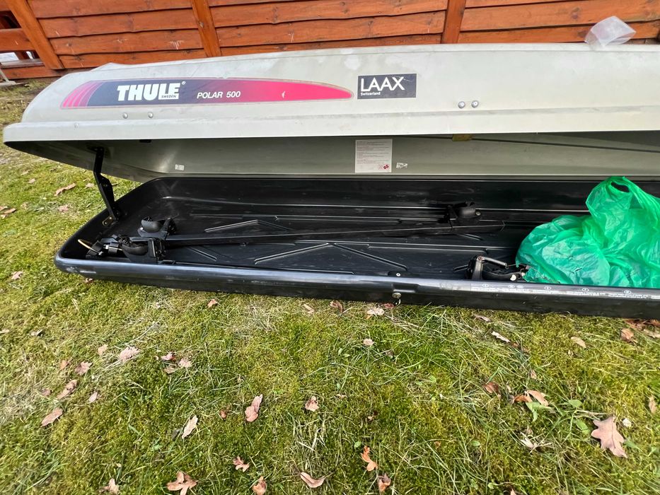 Bagażnik BOX dachowy Thule polar 500 + belki