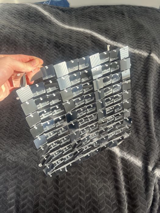 Panele cekinowe srebrne 36sztuk