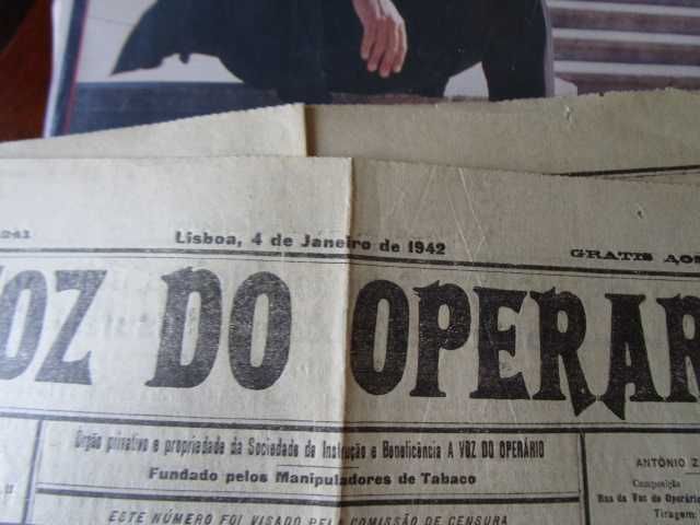 Raro jornal A Voz do Operário ano 1942