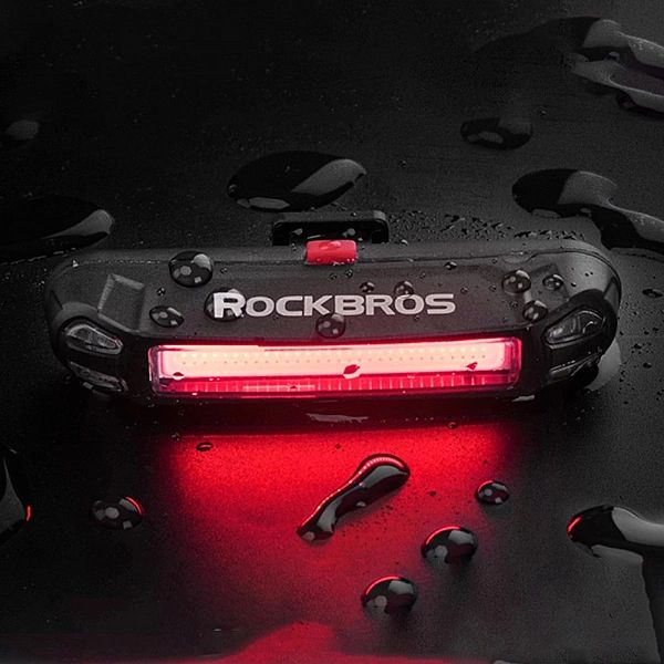 Lampka rowerowa tylna Rockbros A54BK - czarna