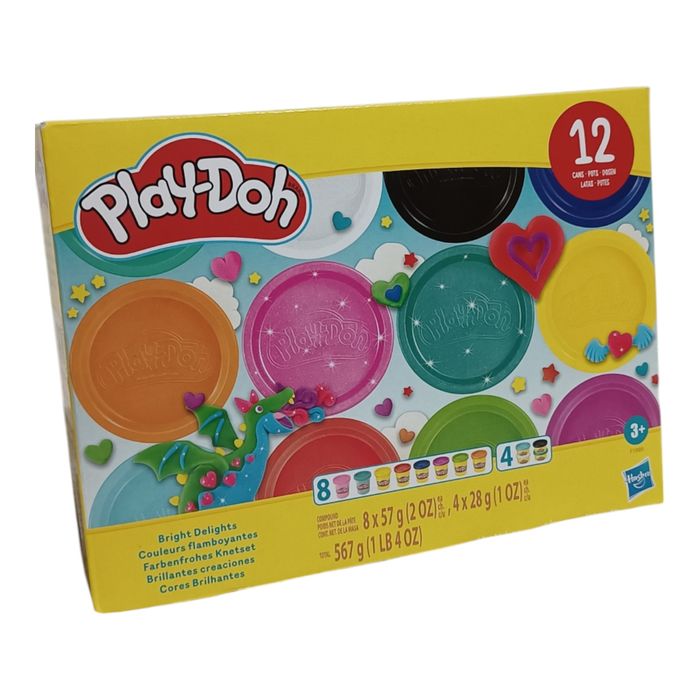 Play-doh Bright delights набір пластиліну 12 шт