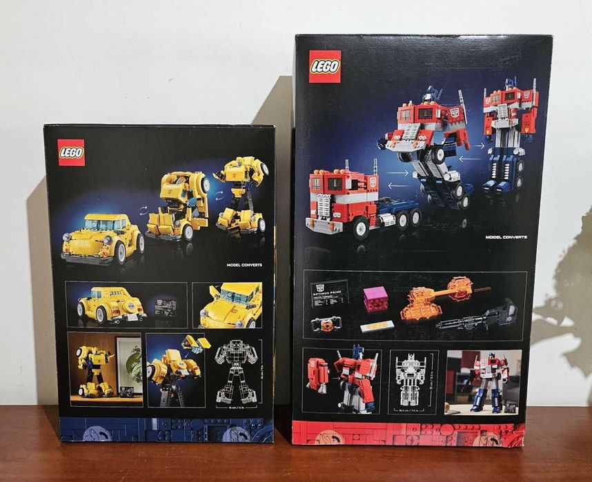 LEGO Icons 10338 Bumblebee + LEGO Icons 10302 Optimus Prime