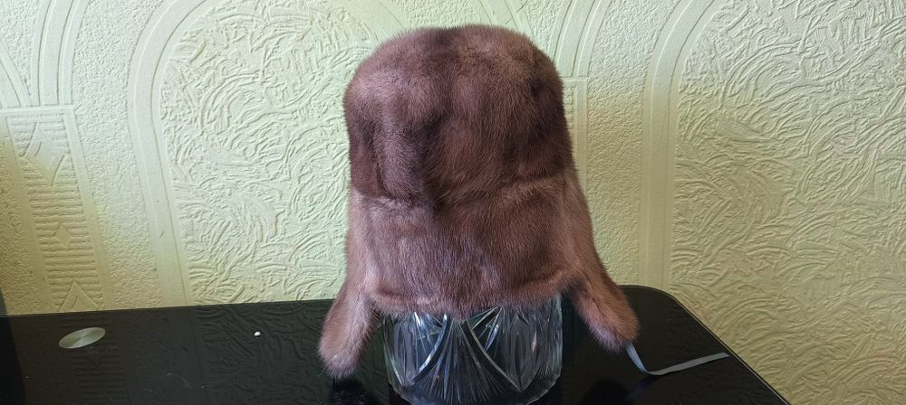 Шапка ушанка цельна норкова