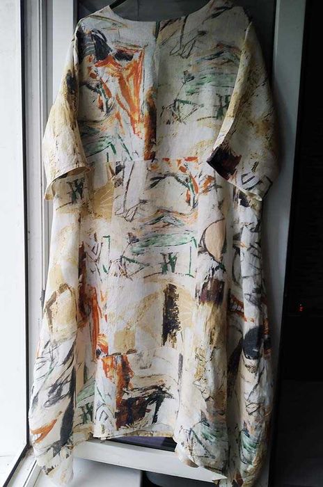 Сукня лляна  бохо  свободное  платье лен  Италия 50-52 льон