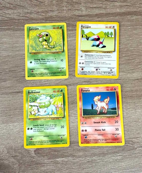 Base Set Cartas Originais Pokémon TCG WOTC - ING