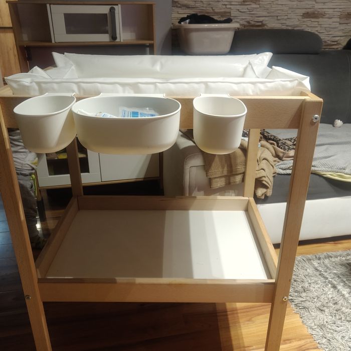 Przewijak ikea z materacem i 3 pojemnikami