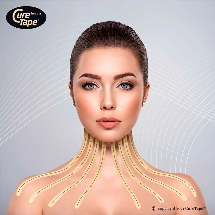 Кинезио Тейп CureTape Beauty 5см х 5м Для Чувствительной Кожи