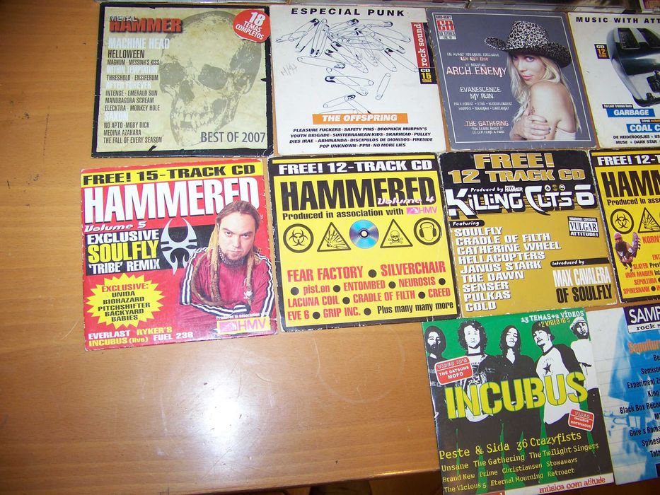 30 cds de heavy metal e rock