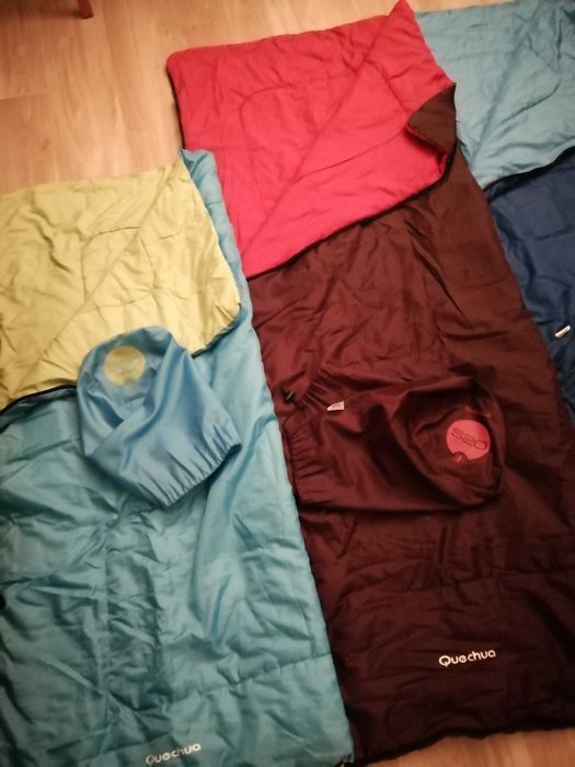 Saco cama azul clarinho criança / Juvenil  COMO NOVO!!  Quechua*