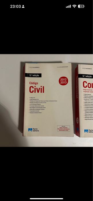 Livros de Direito Comercial/Civil 2013