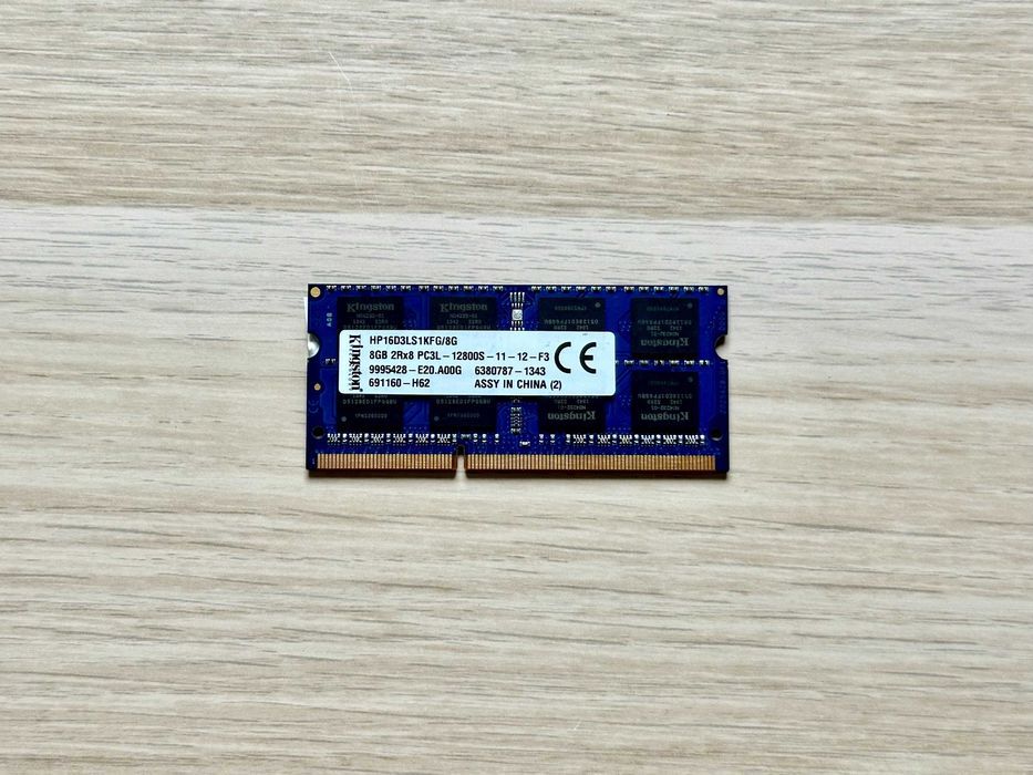 RAM Kingston 8GB DDR3 / DDR3L PC3L 12800S – sprawna / testowana