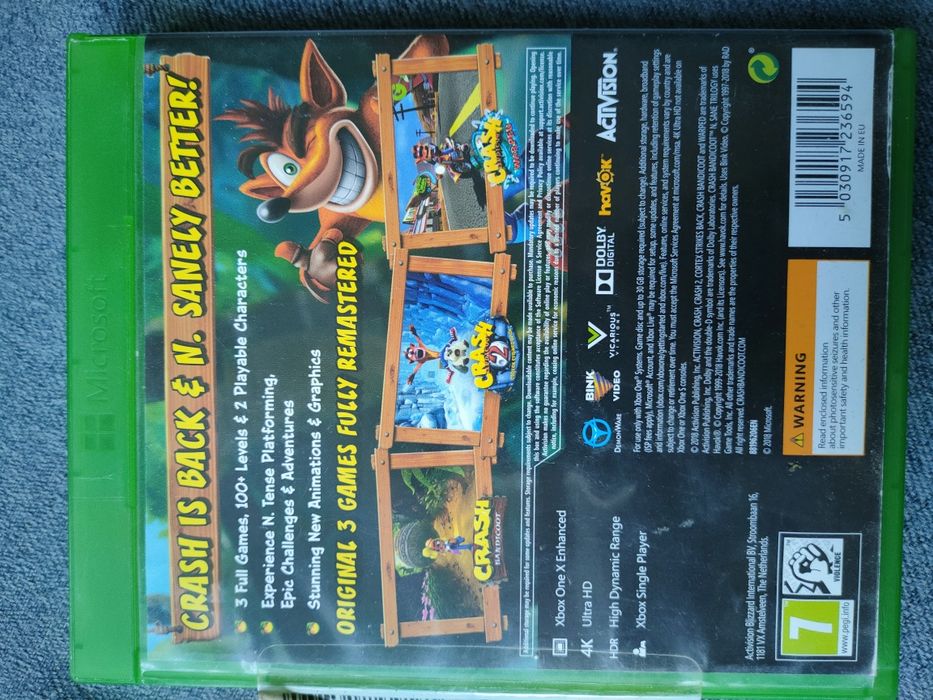 Gra Crash Bandicoot Xbox One