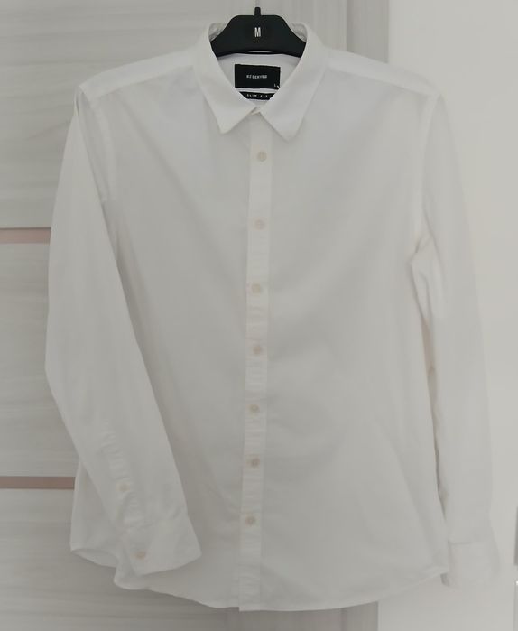 Koszula młodzieżowa SLIM  Fit biała