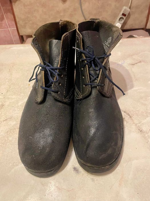 Чоловічі робочі черевики з натуральної шкіри, розмір 47.
