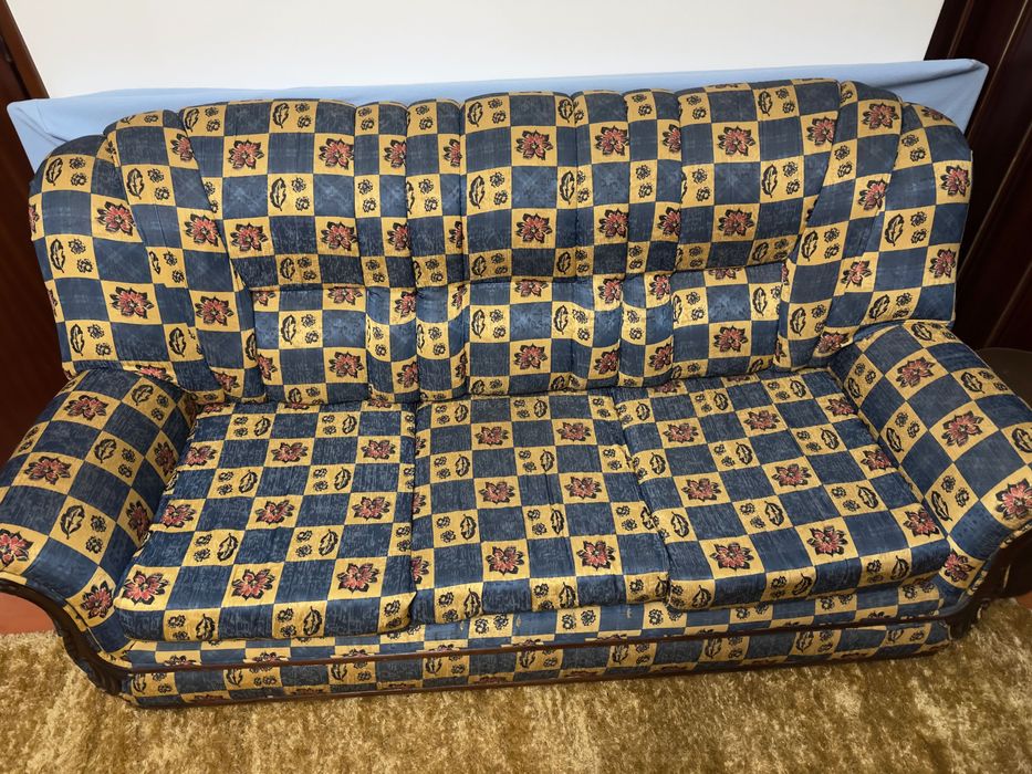 Sofá cama, 2 poltronas