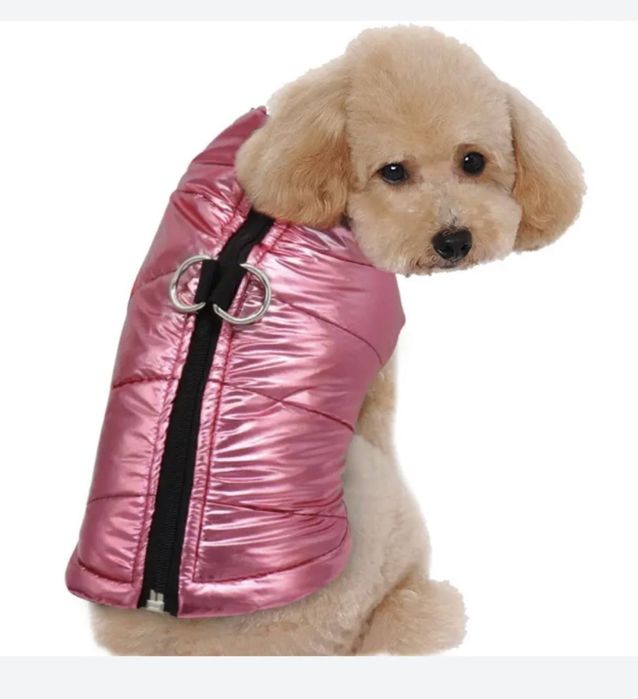 Розовая жилетка для собачки 3-3,5 кг, розмер М, обежда для собачки