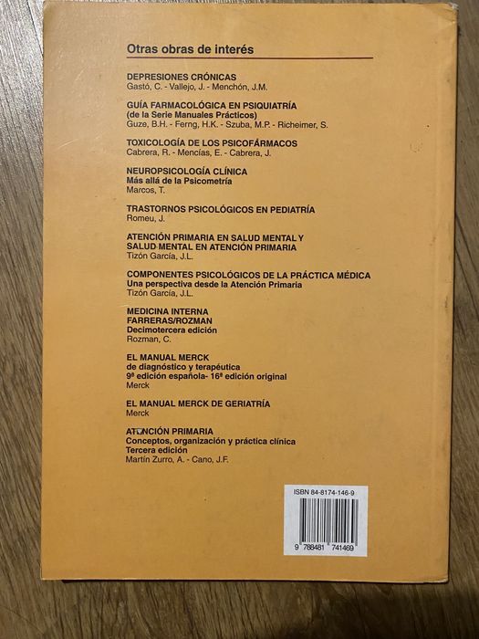 Livro Antidepressivos de la clínica Psiquiátrica