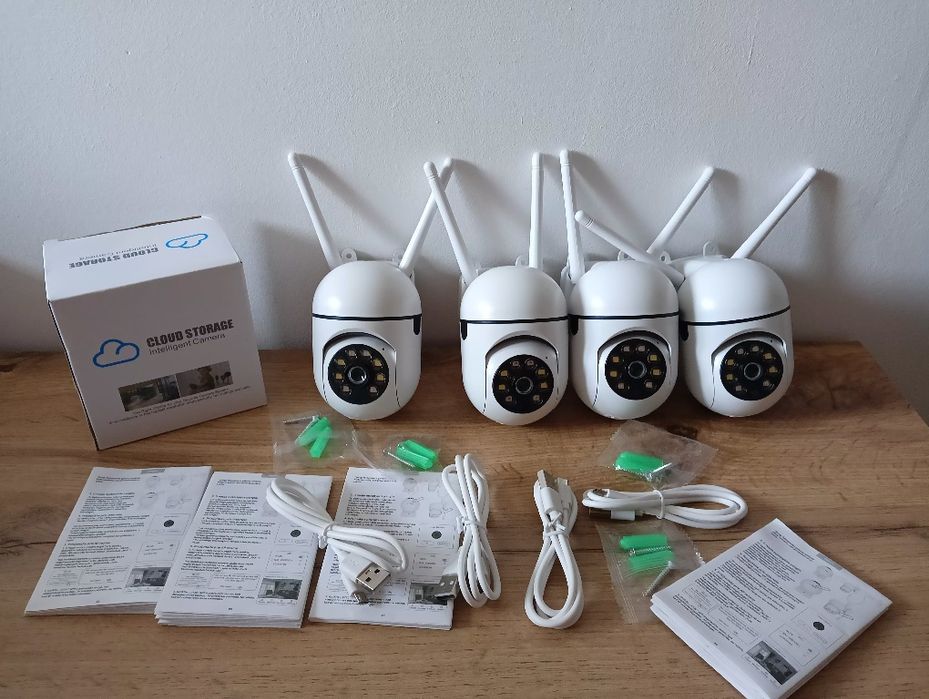 4 kamery wifi zewnętrzne
