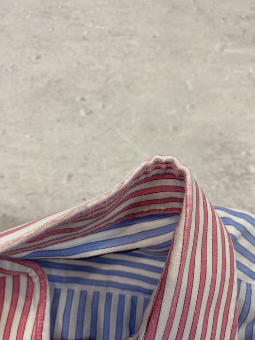 Etro męska koszula w paski len bawełna rozmiar 41