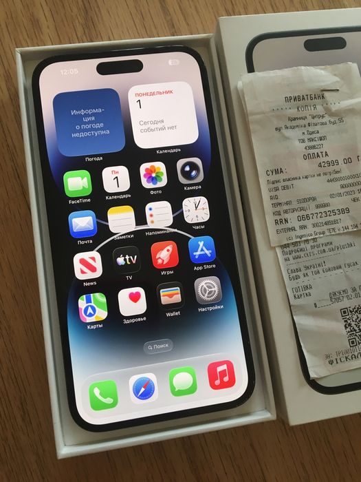 iPhone 14 Pro Max 128 ГБ. АКБ 91 %.Физ карта.Неверлок.Айфон 14 Про Мах