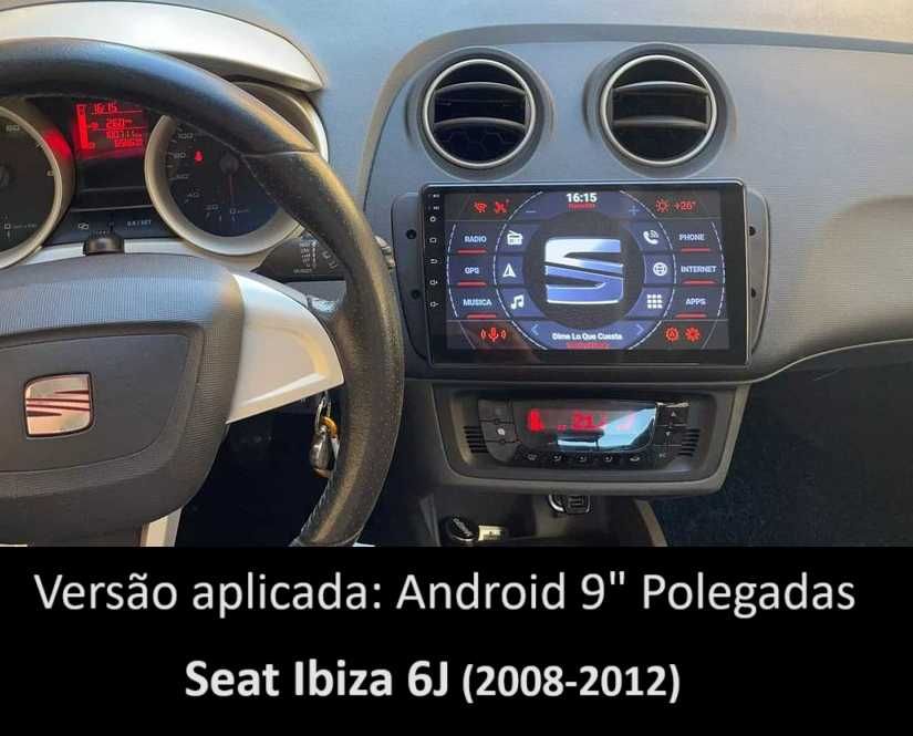 (NOVO) Rádio 2DIN 9" • Seat IBIZA 6J • [4+32GB] • Android GPS