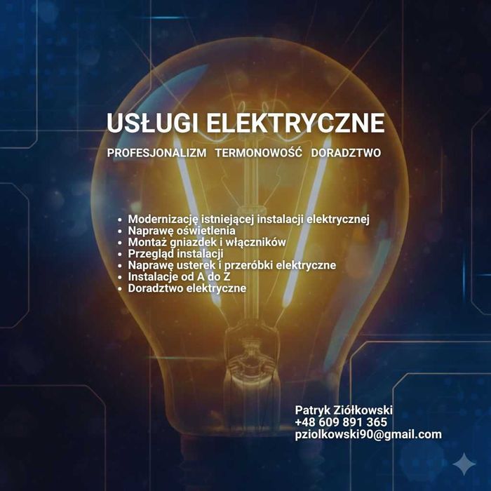 Elektryk, usługi elektryczne Wrocław, Oleśnica, Namysłów