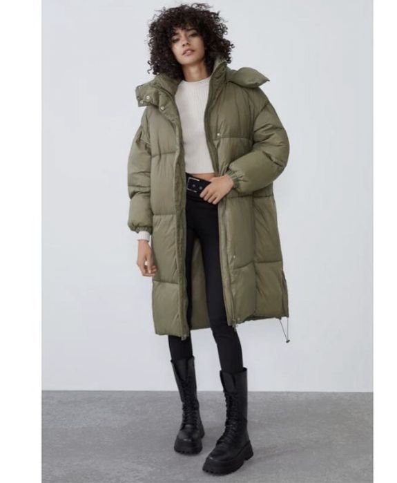 Пуховик Zara міді