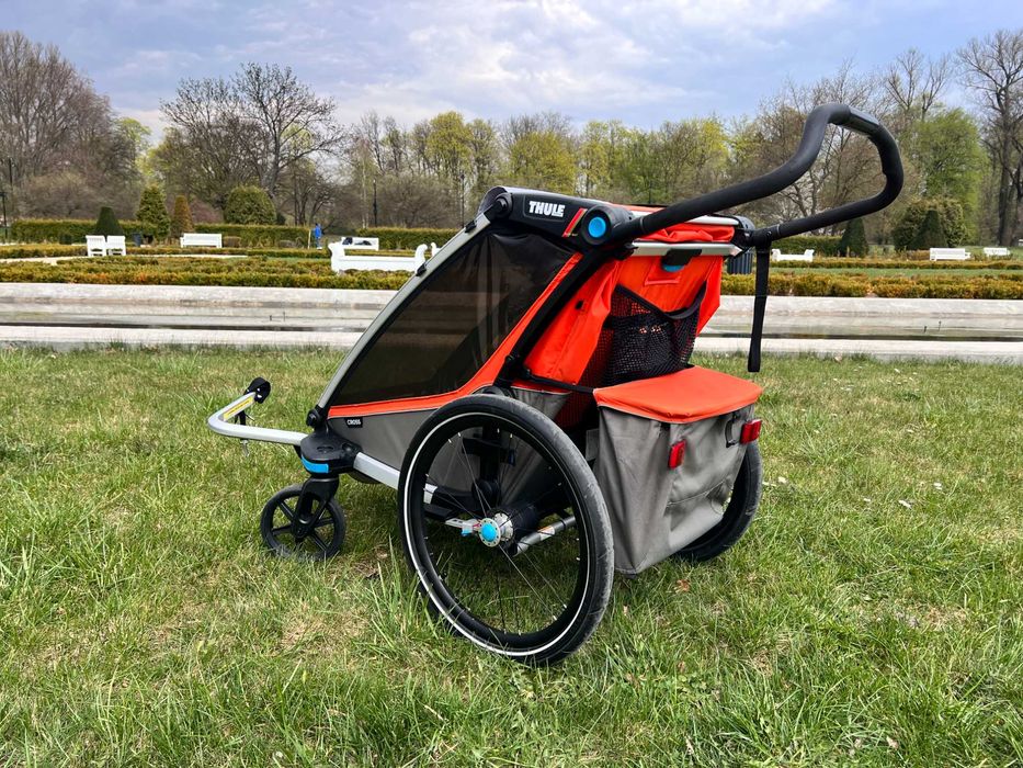 Thule Cross 1 Przyczepa rowerowa amortyzowana riksza wózek