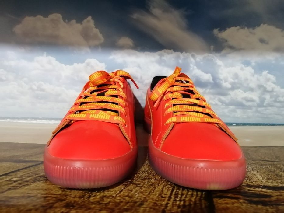 В ідеалі Puma Clyde чоловічі шкіряні кросівки червоні 28 см.